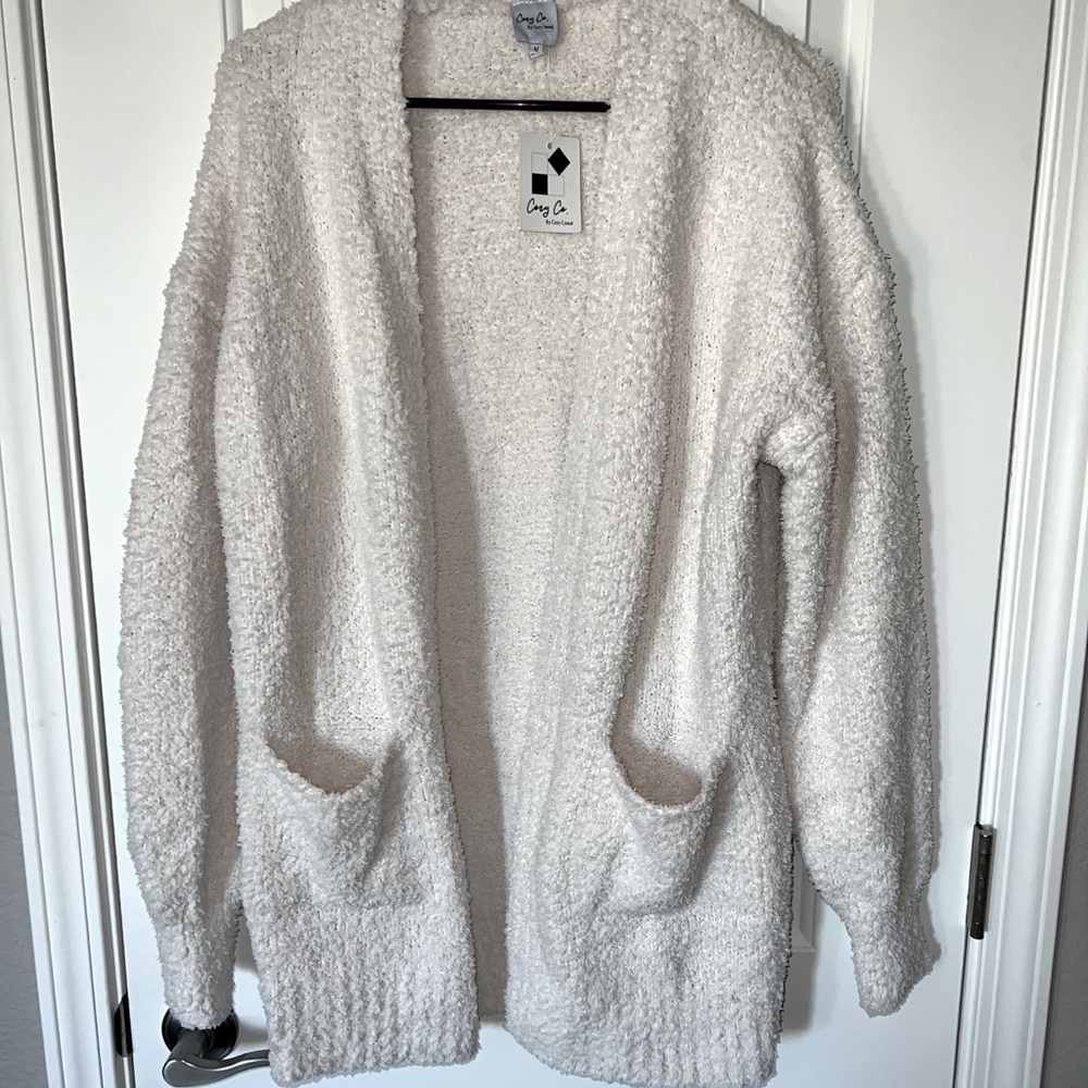 Vici Frost Filled Pocketed Knit Cardigan